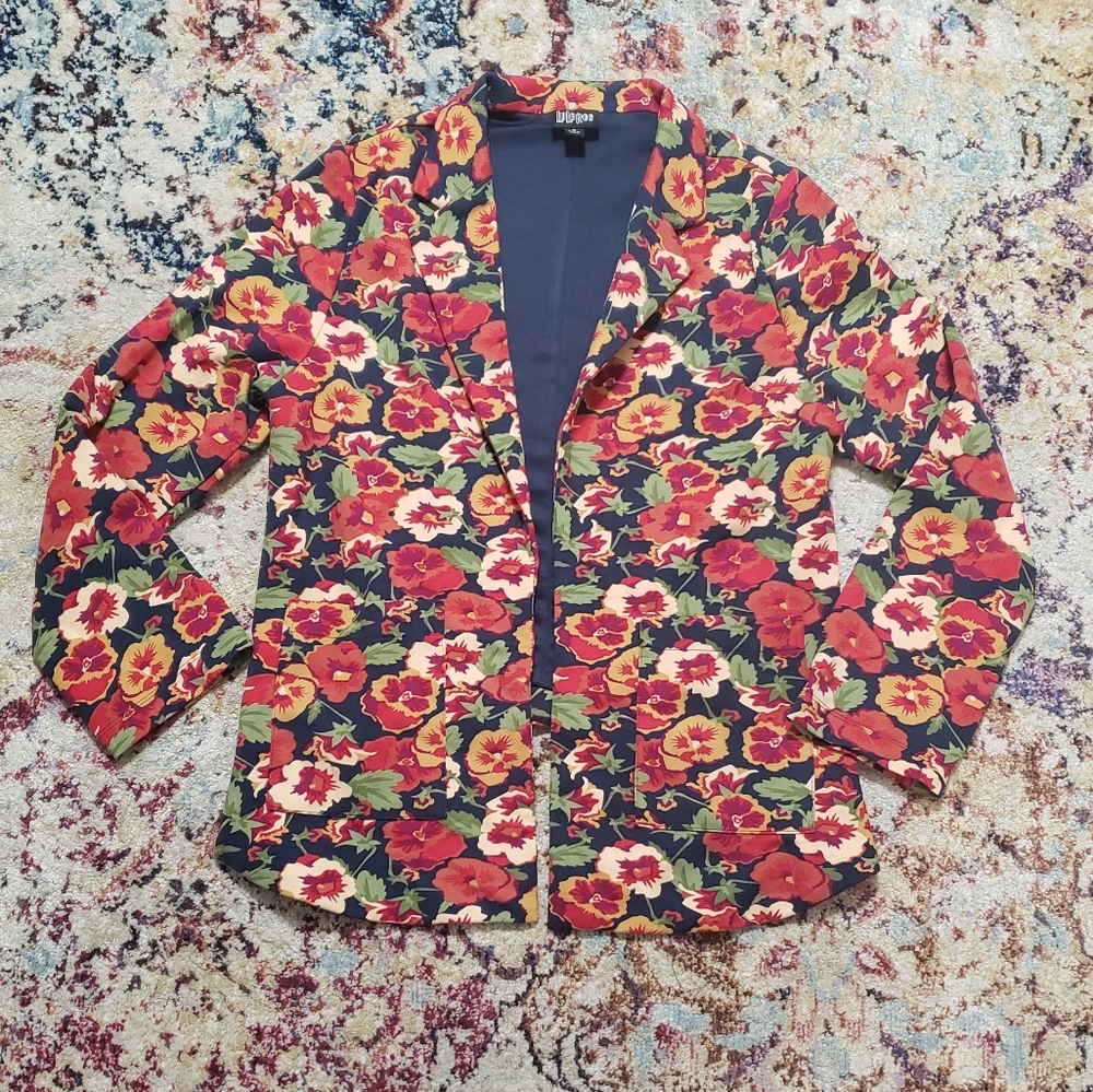 Lularoe Gwen Floral Blazer Size Small
